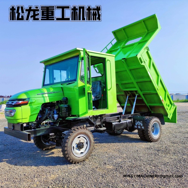 4WD site dumper climbing slope