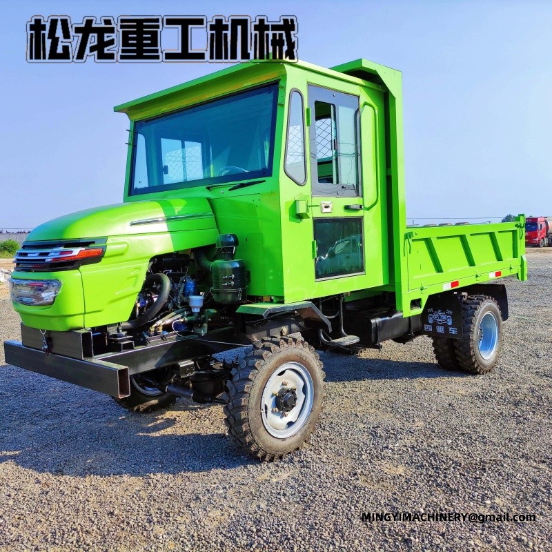 4WD site dumper climbing slope