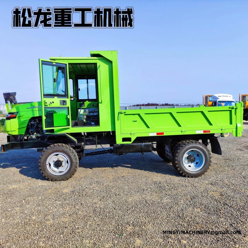4WD site dumper climbing slope