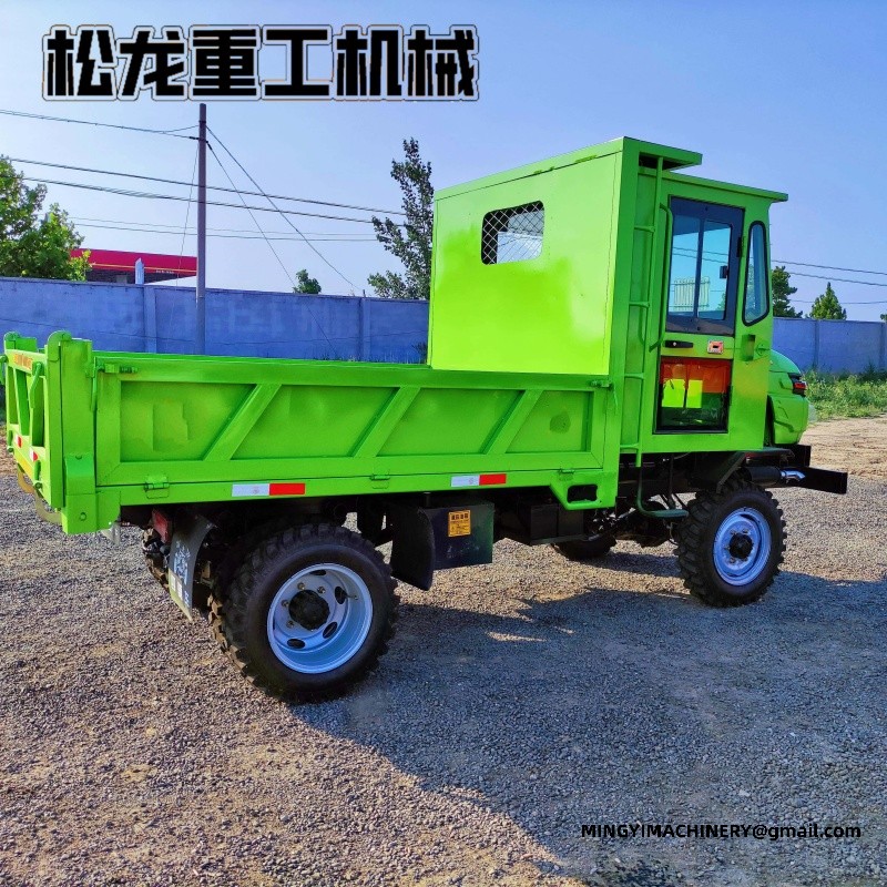 4WD site dumper climbing slope