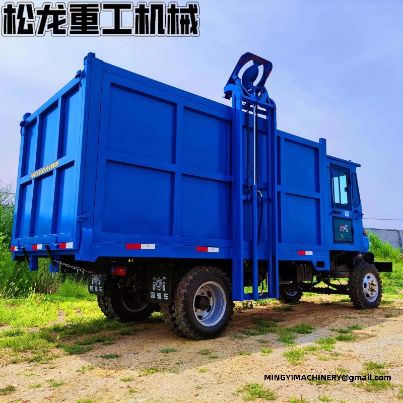 Four-wheel-drive garbage truck