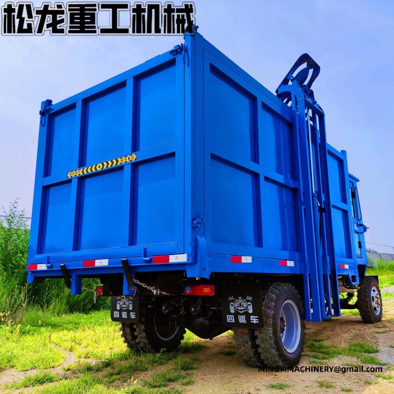 Four-wheel-drive garbage truck