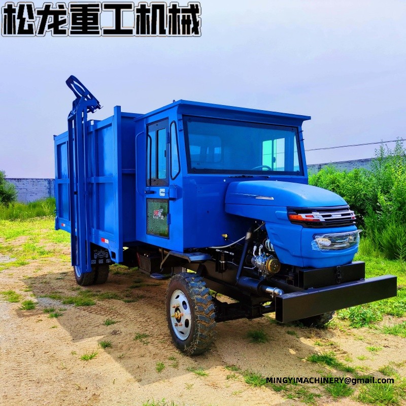 Four-wheel drive garbage transfer vehicle