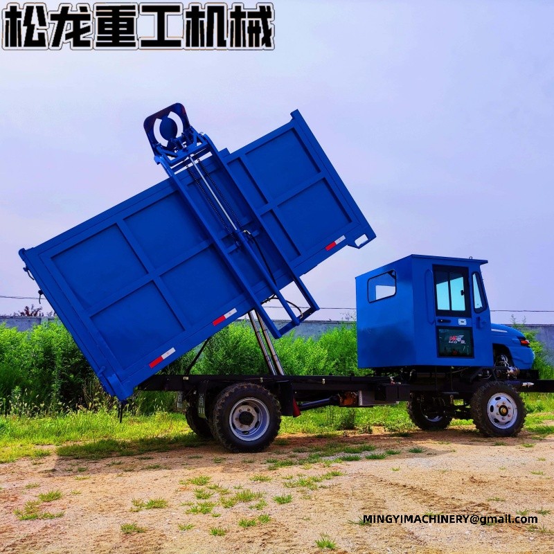 Four-wheel-drive garbage truck