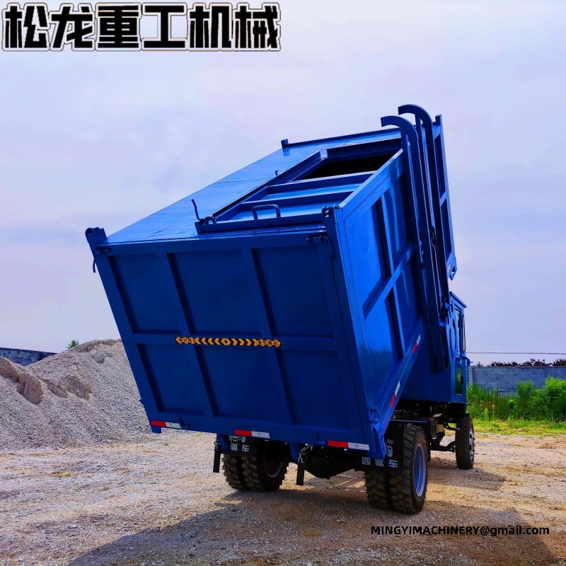 garbage truck with bin lifter