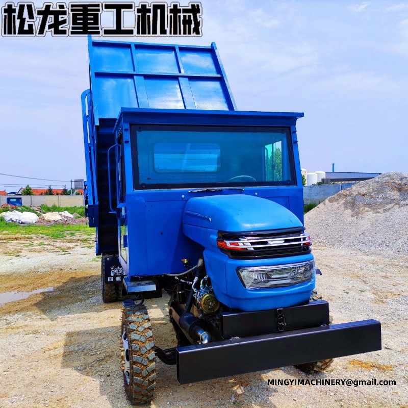 refuse truck with hydraulic bin lifting