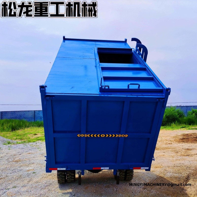 waste truck with rear bin loader