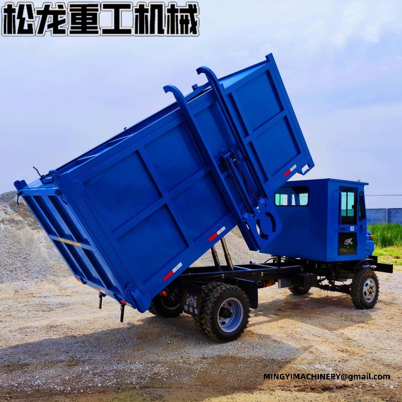 waste truck with rear bin loader