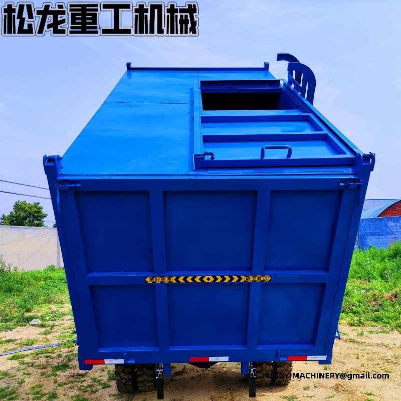 small refuse truck with bin tipping system