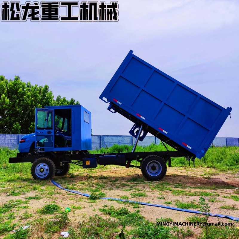 small refuse truck with bin tipping system