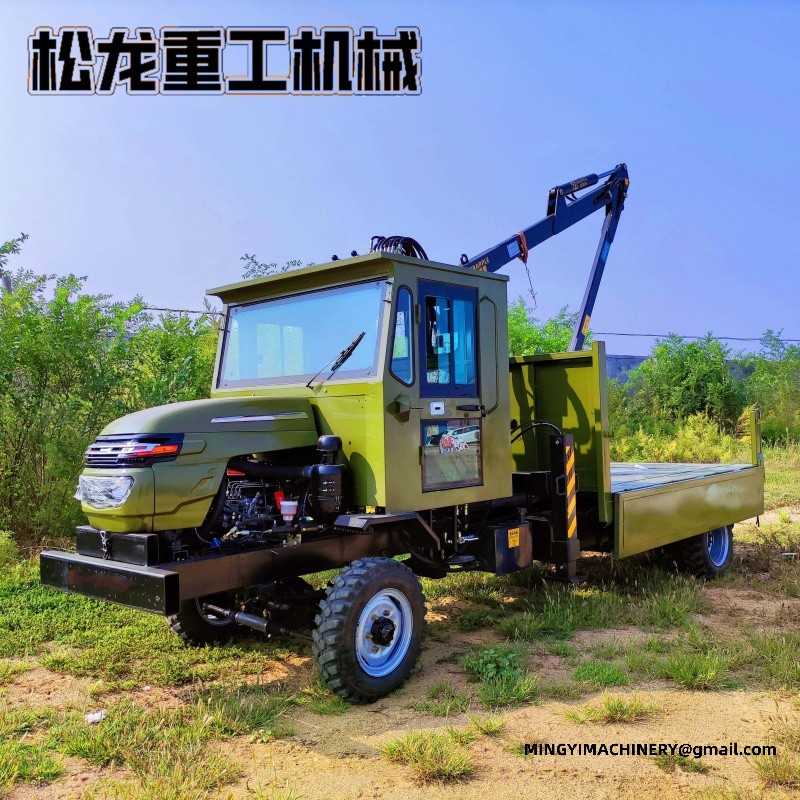 4WD forestry transport vehicle with log grab