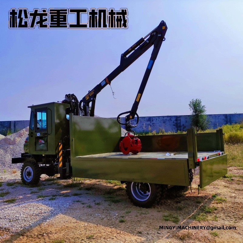 4x4 off road log loader truck