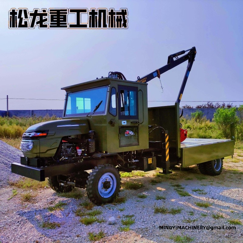 articulated 4WD log carrier vehicle