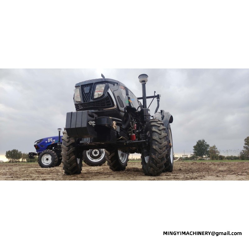 4WD tractor with backhoe