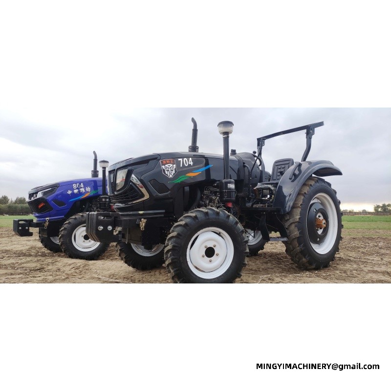 4WD tractor with backhoe