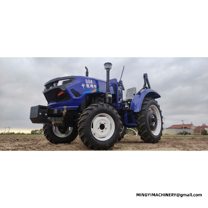 4WD tractor with backhoe