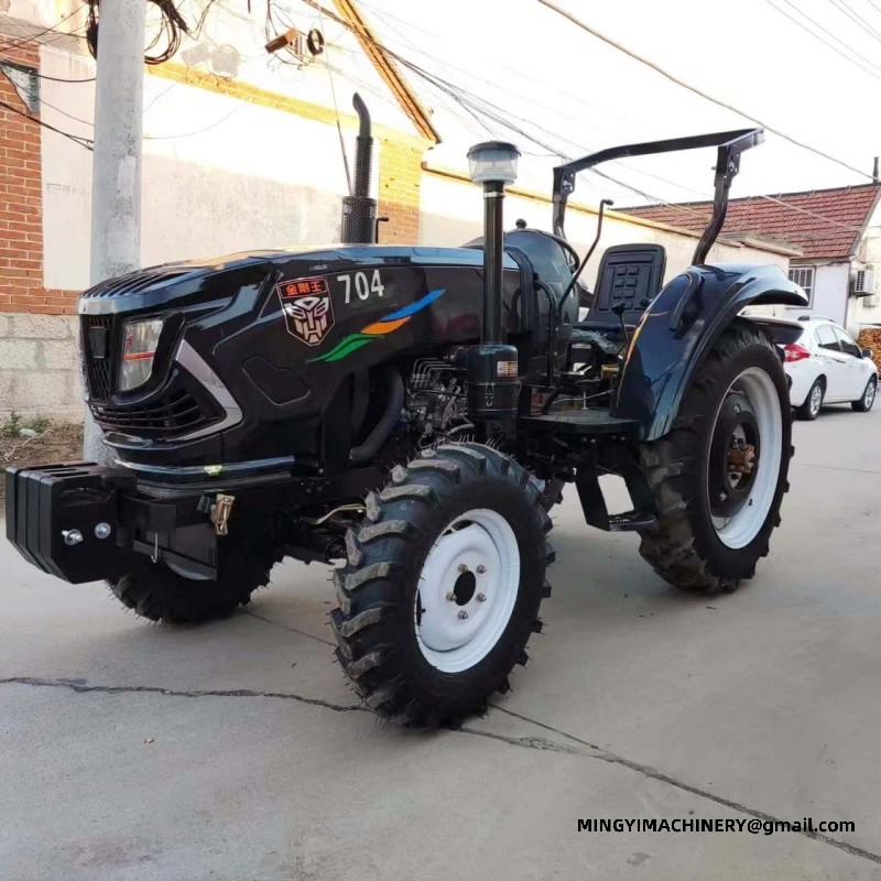4x4 farm tractor with backhoe