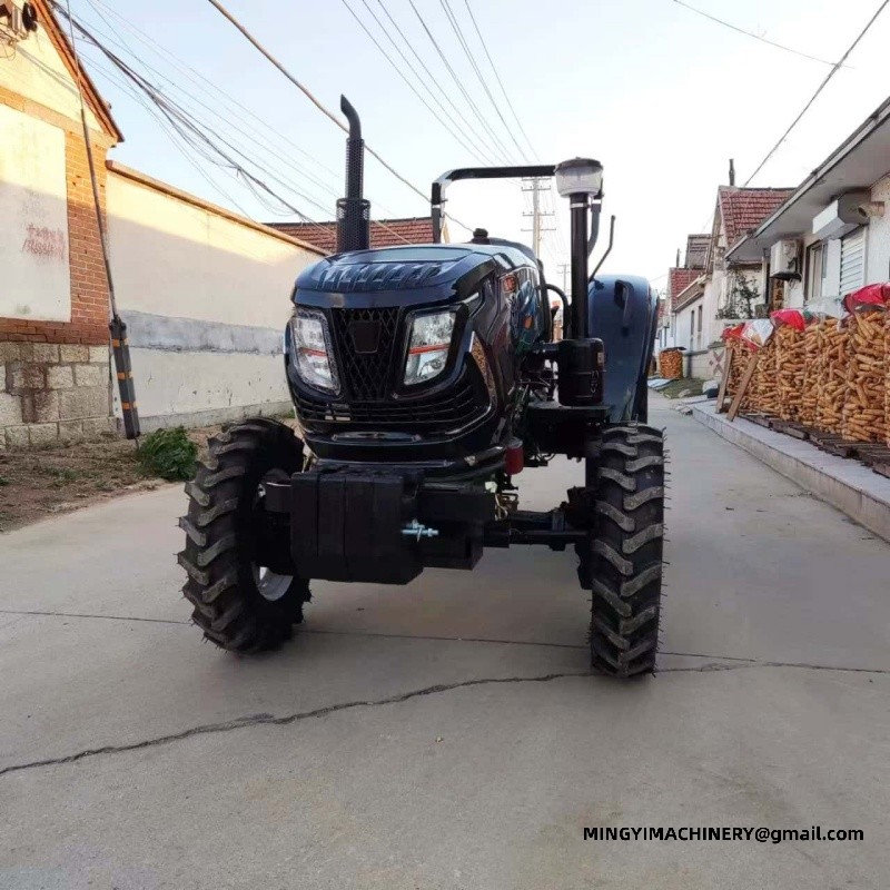 4x4 farm tractor with backhoe