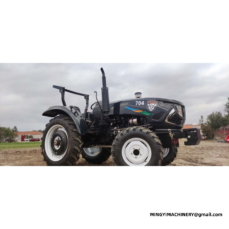 4x4 farm tractor with backhoe