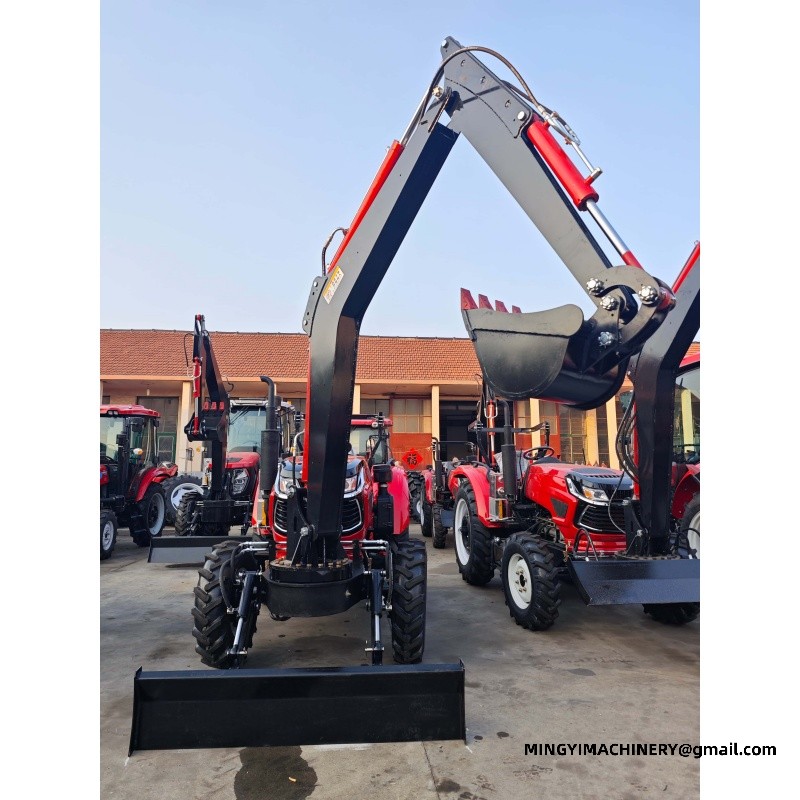 mini tractor backhoe 4WD
