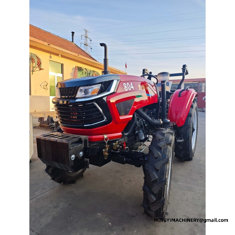 4WD tractor with excavator attachment