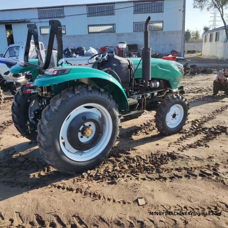 mini 4WD tractor with backhoe