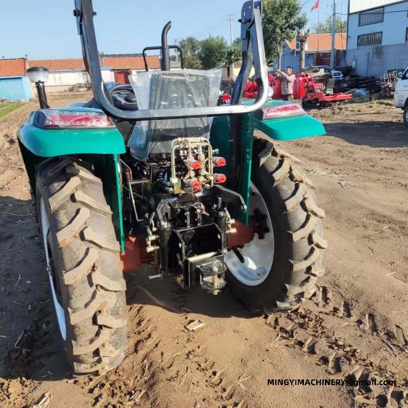 mini 4WD tractor with backhoe