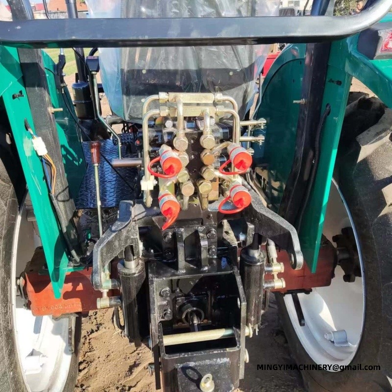 mini 4WD tractor with backhoe