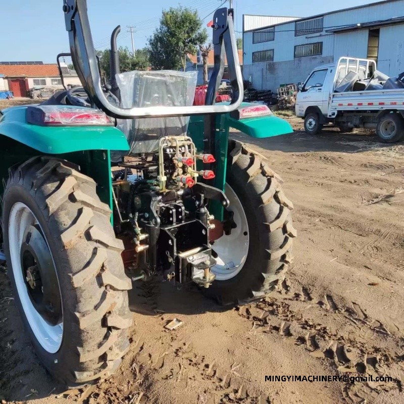 mini 4WD tractor with backhoe