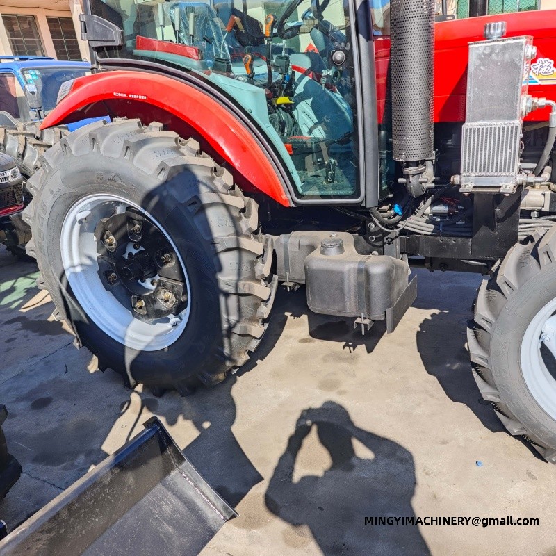 4WD tractor with backhoe