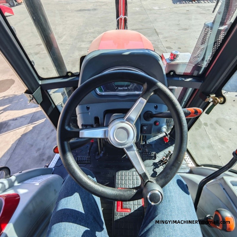 4x4 farm tractor with backhoe