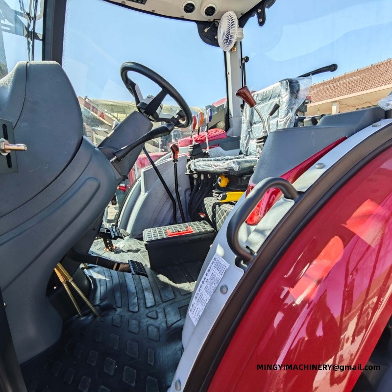 4x4 farm tractor with backhoe