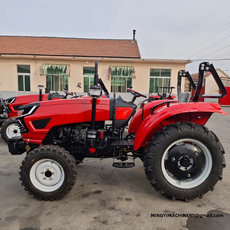 4WD tractor with excavator attachment