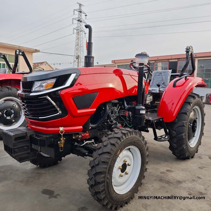 4WD tractor with excavator attachment