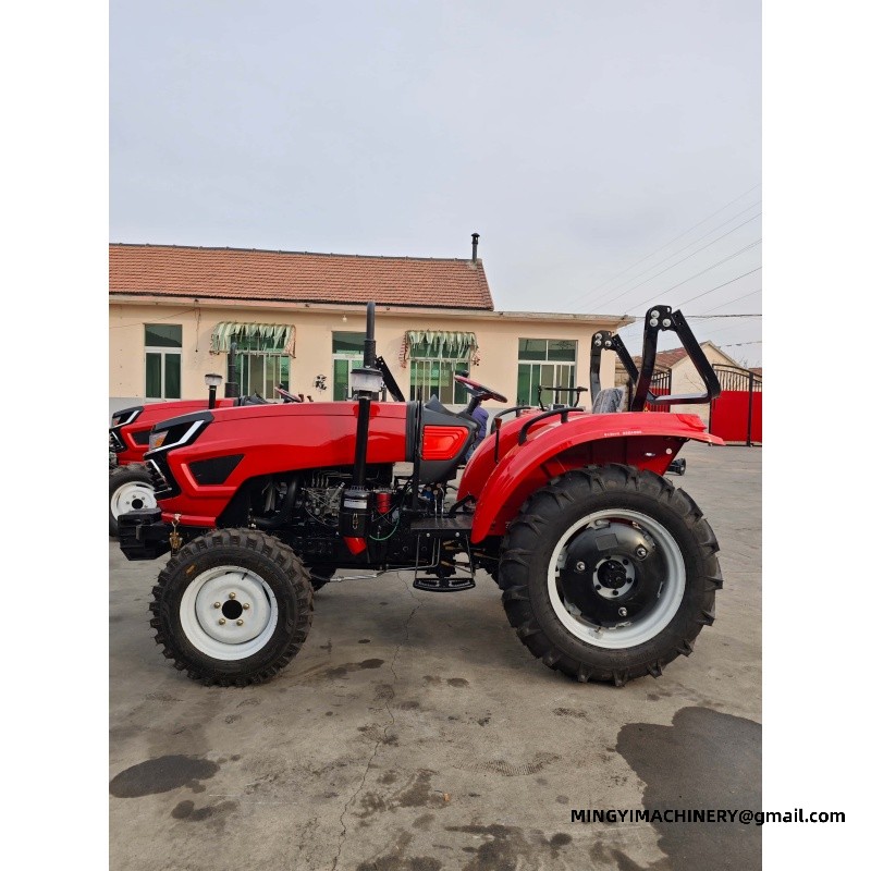 4WD tractor with excavator attachment