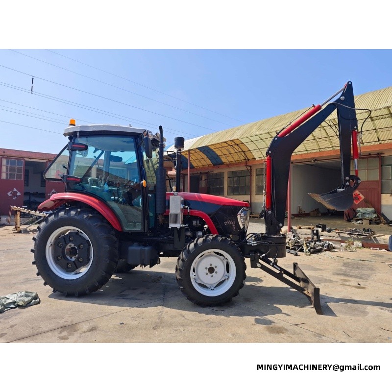 compact tractor with backhoe for construction