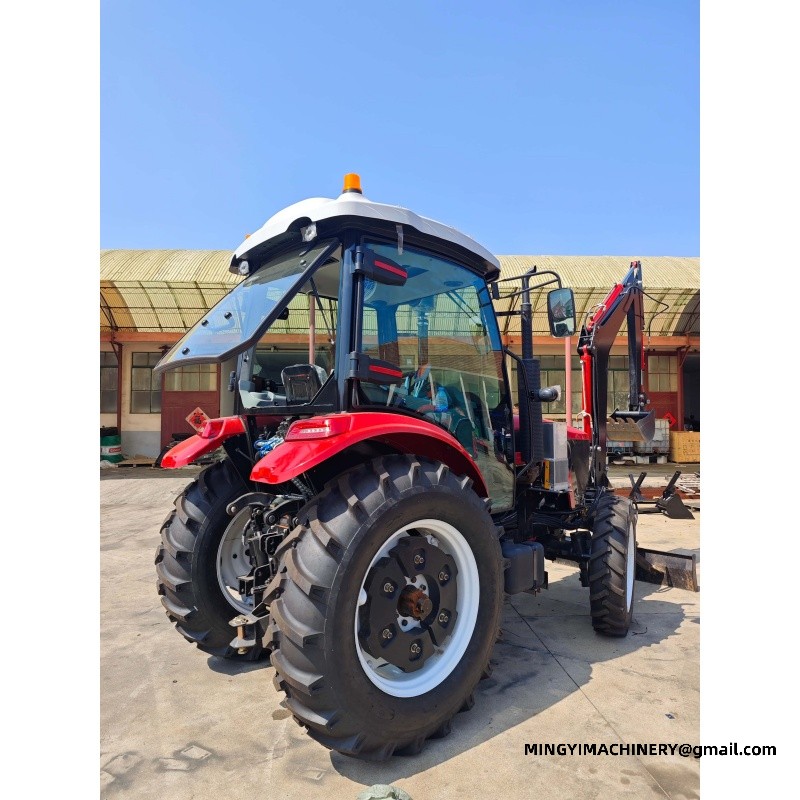 compact tractor with backhoe for construction