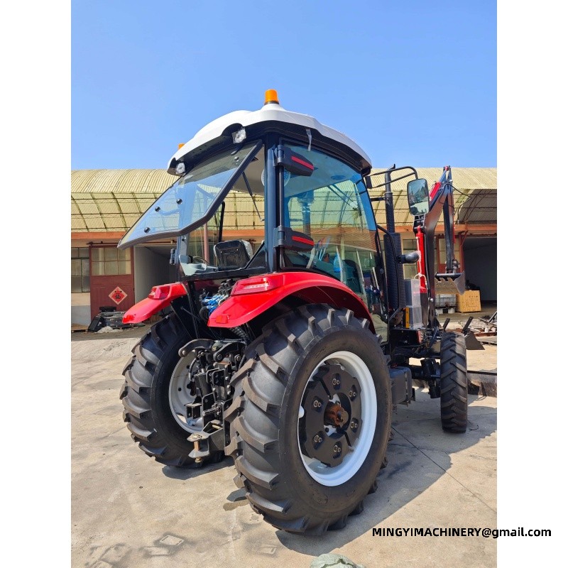 compact tractor with backhoe for construction
