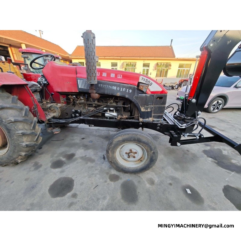 mini 4WD tractor with backhoe