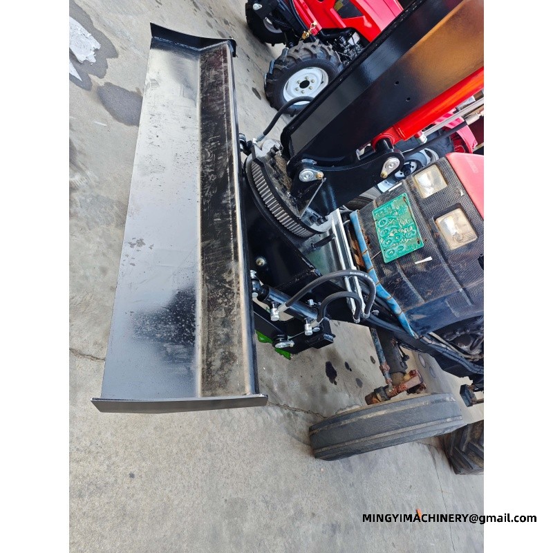 small farm tractor with backhoe attachment