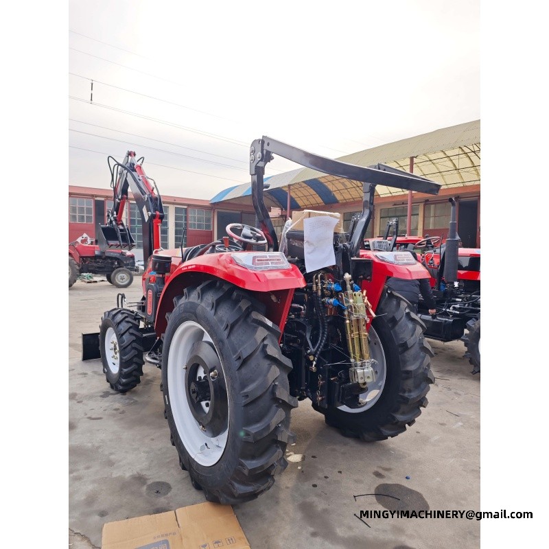 4WD tractor with backhoe
