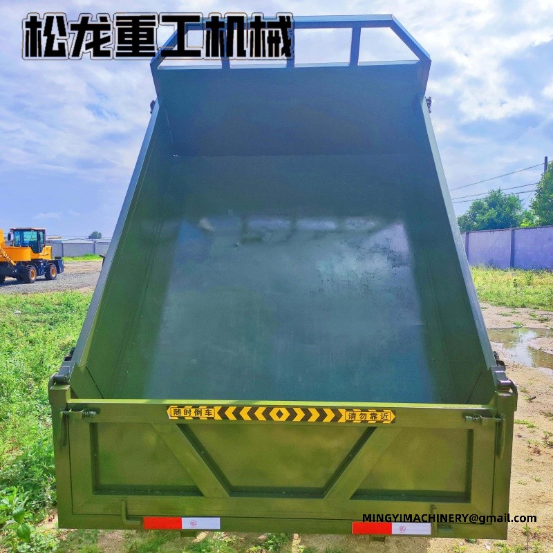 articulated dumper with crane