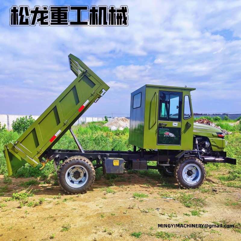 articulated dumper with crane