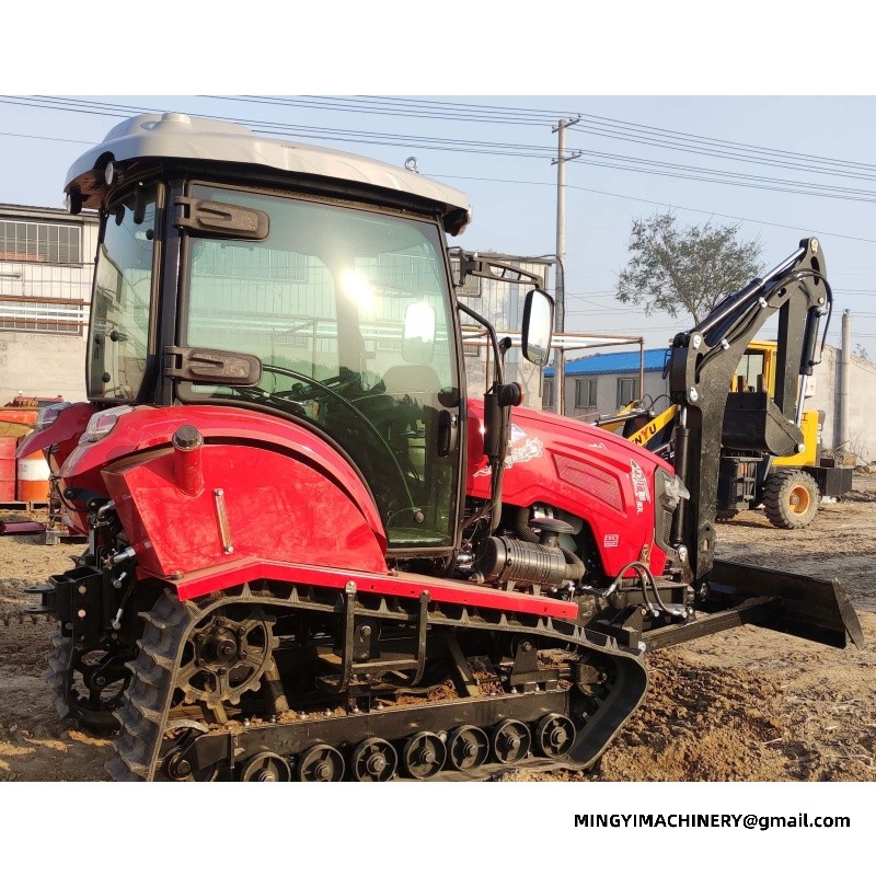 tracked farming tractor