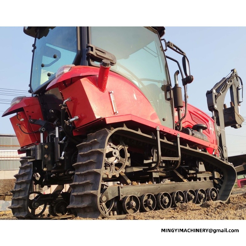 tracked farming tractor