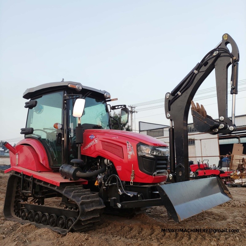 tracked farming tractor
