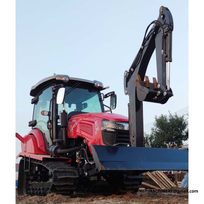 tracked farming tractor