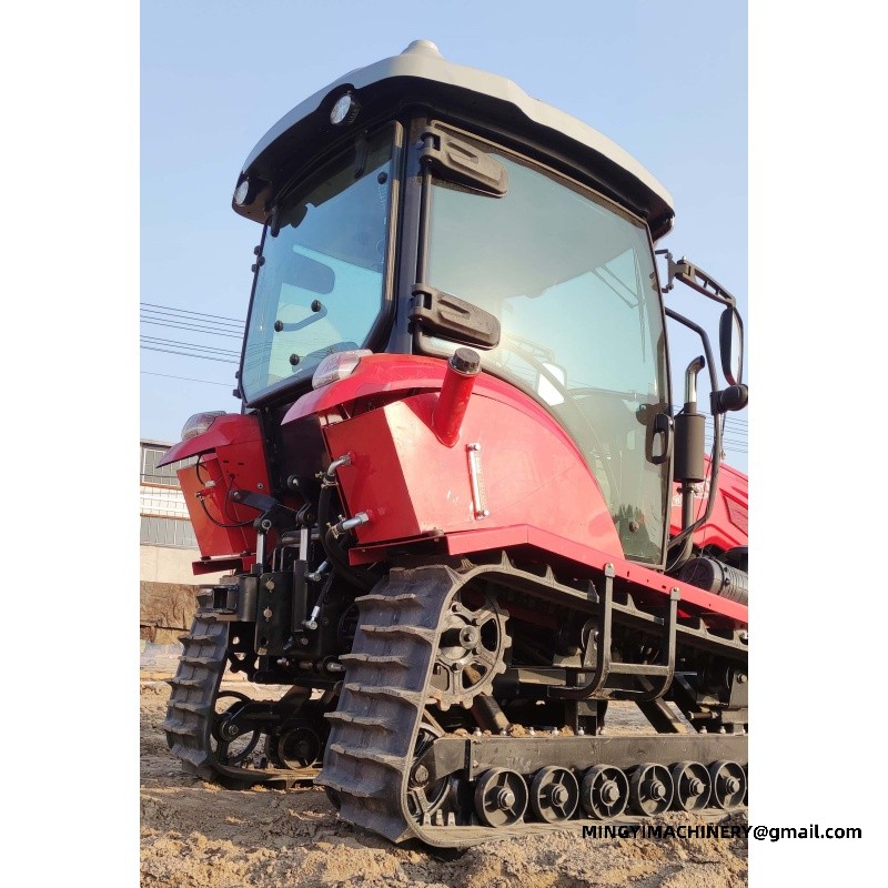 tracked farming tractor