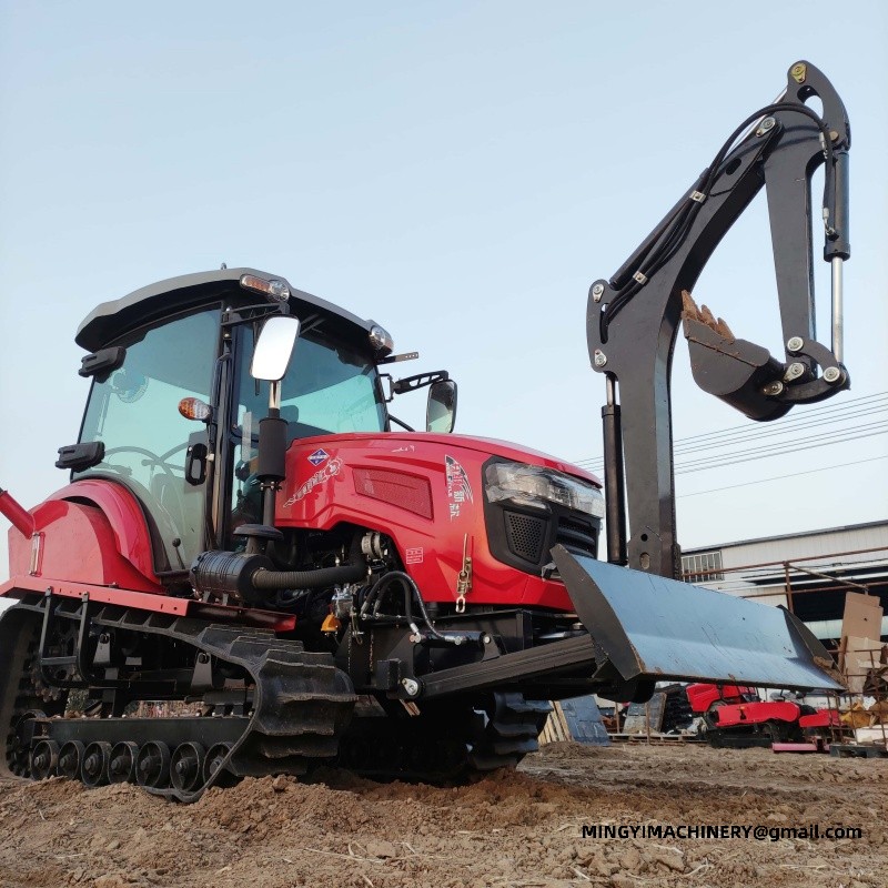 tracked farming tractor