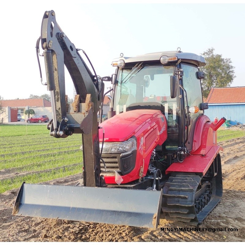 tracked farming tractor